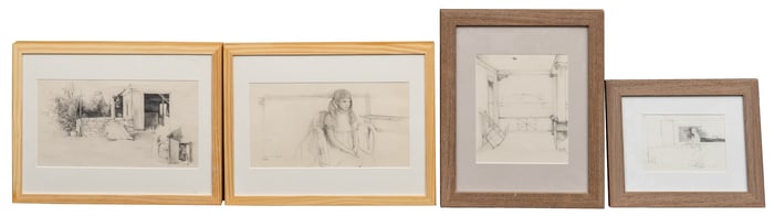 Carl Rice Embrey, (4) Pencil Studies