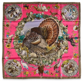 Kermit Oliver / Hermes, Texas Wildlife Silk Scarf