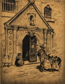 Josef Pierre Nuyttens, "Doorway of a Texas Mission"