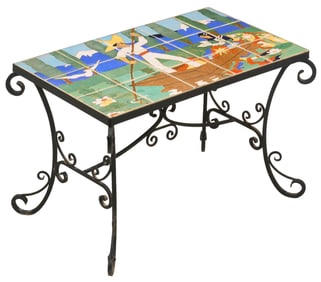 San Jose Pottery 15-Tile Top Table