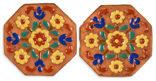 Harding Black, (2) Ceramic Tiles, 1945