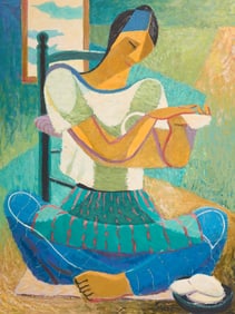 Roderick Mead, "The Tortilla Maker", 1954