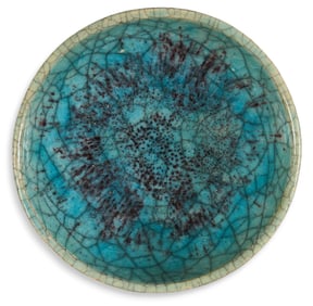 Harding Black, Crackle Glaze Bowl, 1947