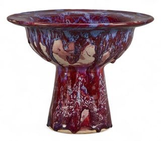 Harding Black, Oxblood and Purple Drip Compote, 1984
