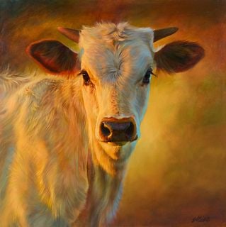 Teresa Elliott, "Terlingua": Teresa Elliott (Texas, b. 1953), "Terlingua", oil on canvas sight: 30 x 30 in., frame: 31.5 x 31.5 in. Provenance: Property from a home in Centennial, Colorado; previously presented at the Coors Weste