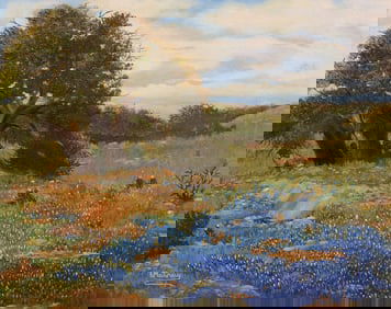 L. Matney, Bluebonnet Landscape