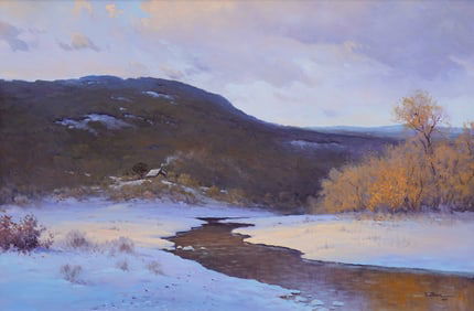 Jerry Ruthven, Texas Winter Scene, 1977