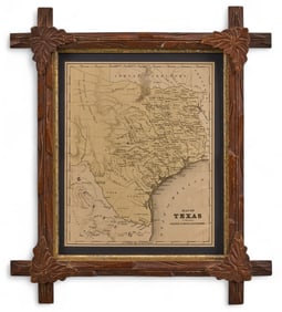 1856 Olney Texas Map