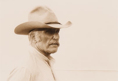 Duvall as Gus, Lonesome Dove Double Signed Bill Wittliff Photograph