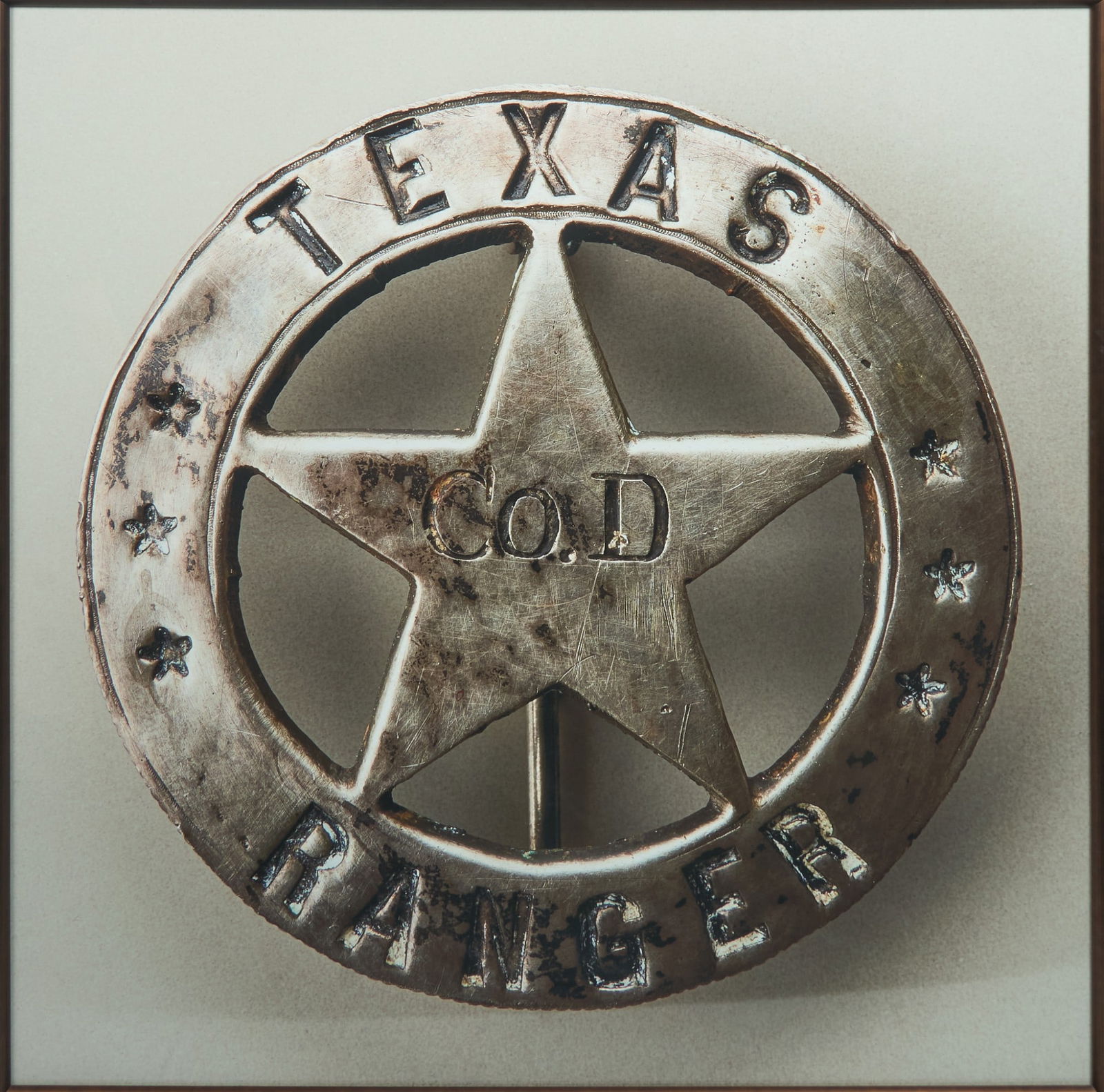 Texas Ranger Co. D Badge & Framed Print (1 of 4)