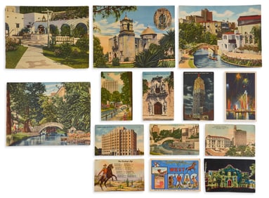 (14) Vintage San Antonio, Texas Postcards