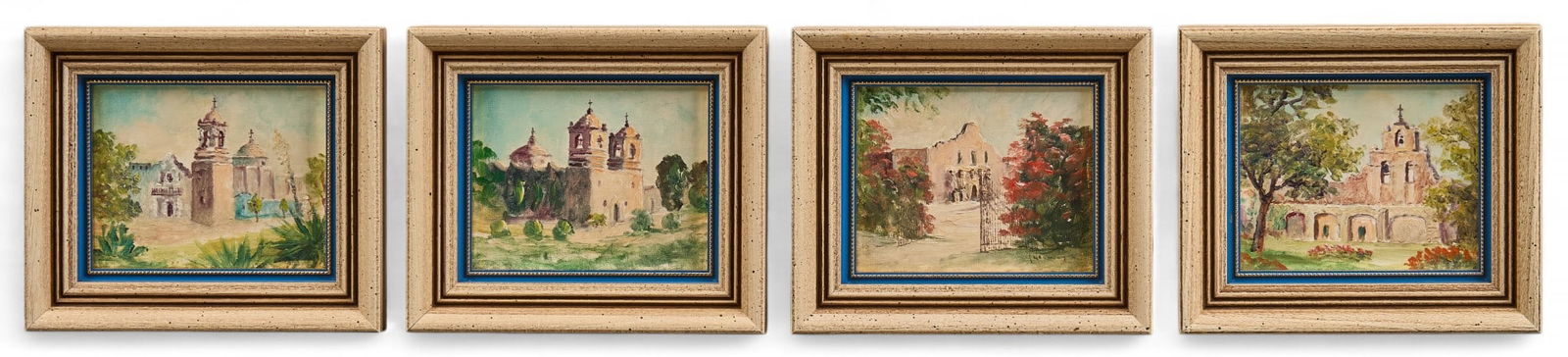 (4) San Antonio Missions paintings (1 of 8)