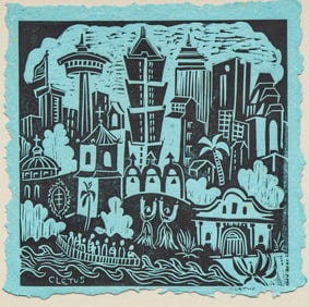 Brother Cletus, San Antonio Skyline and Riverwalk