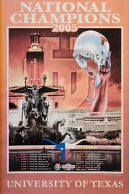 Texas Longhorns National Champs 2005 Poster