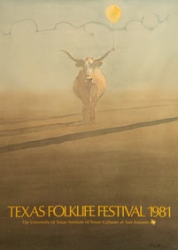 Brad Braune, Texas Folklife Fest. Poster 1981