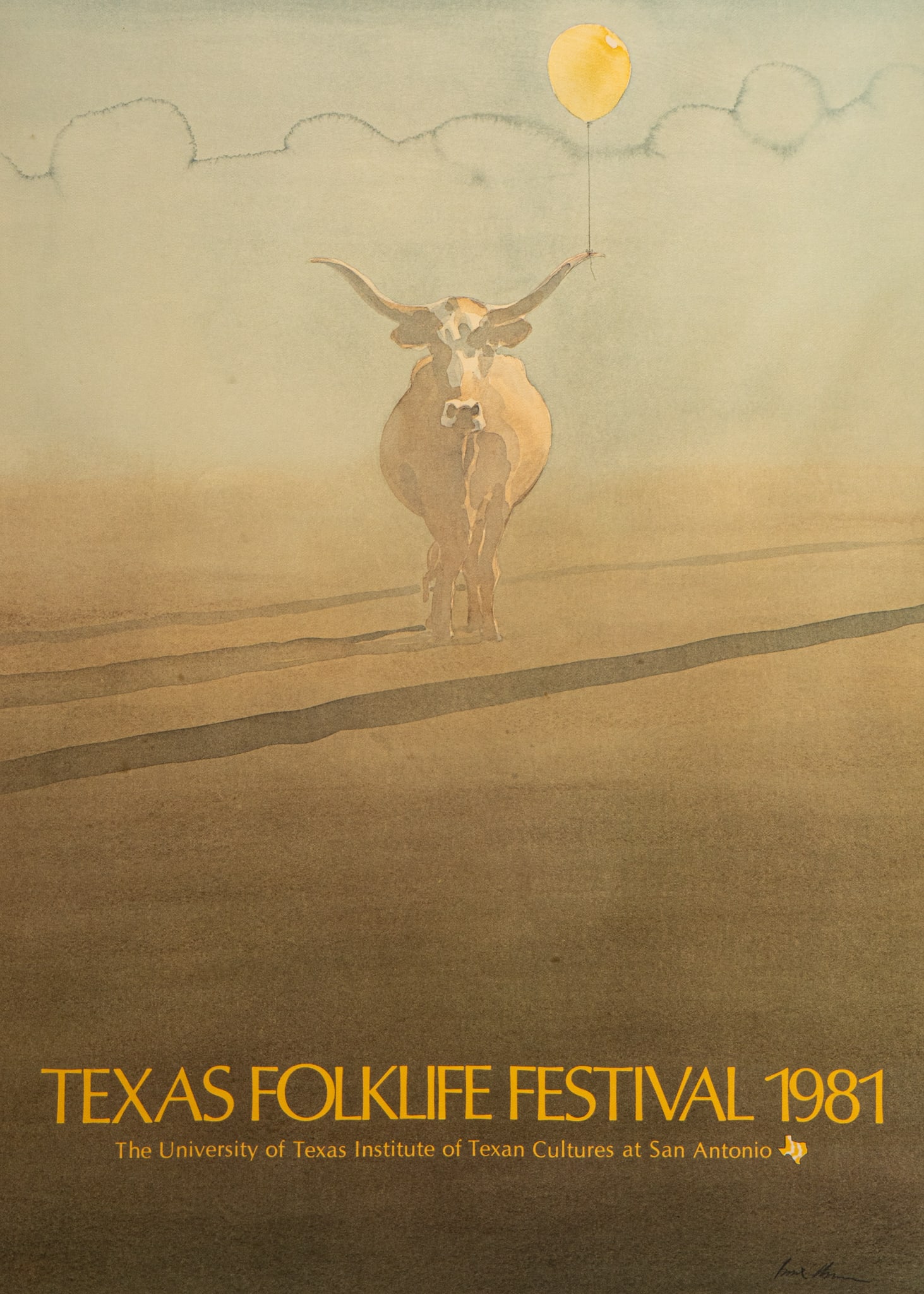 Brad Braune, Texas Folklife Fest. Poster 1981 (1 of 4)