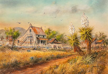 Bill Evans, Farm Scene with Livestock