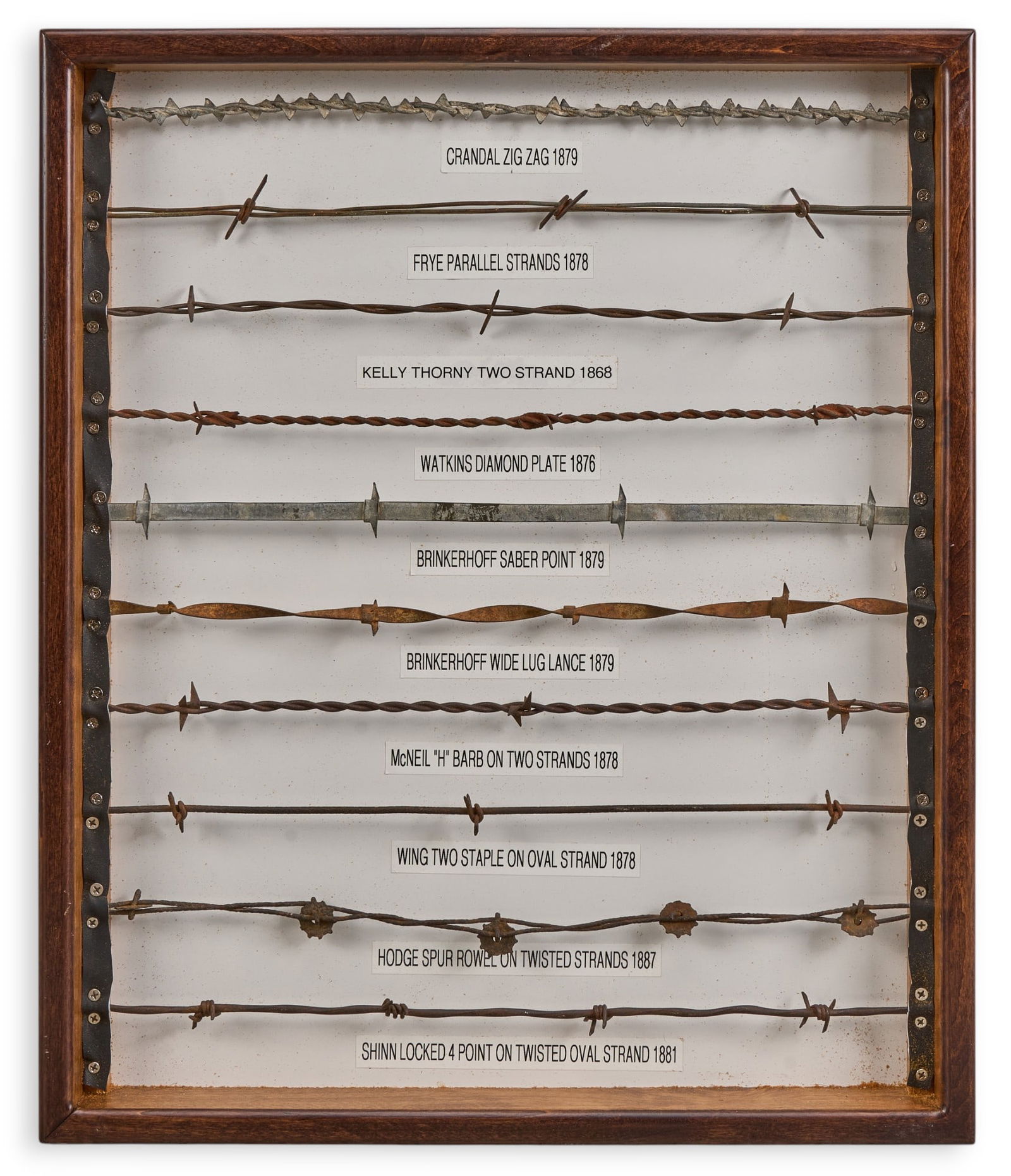Framed Barbed Wire Display (1 of 3)