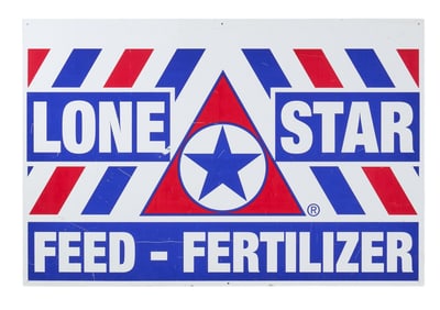 Lone Star Feed & Fertilizer Advertising Sign
