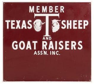 Texas Sheep and Goat Raisers Sign