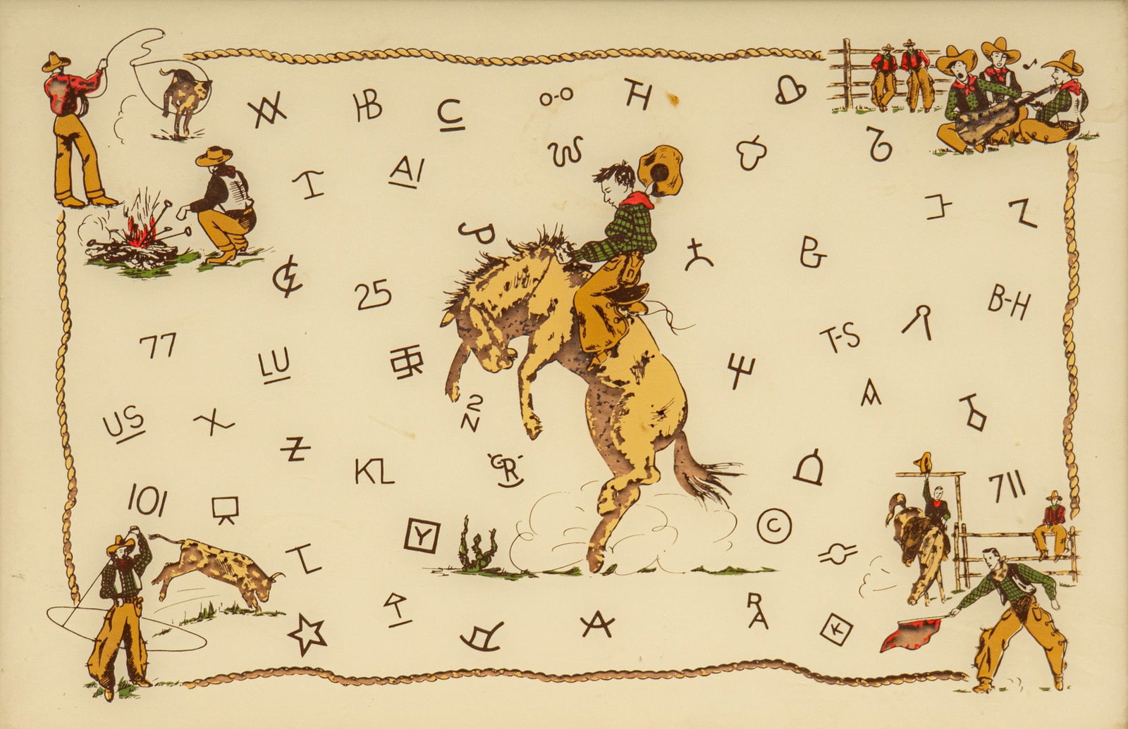 1950s Cowboy Decor (1 of 4)