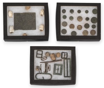 (3) Trays of Civil War Artifacts