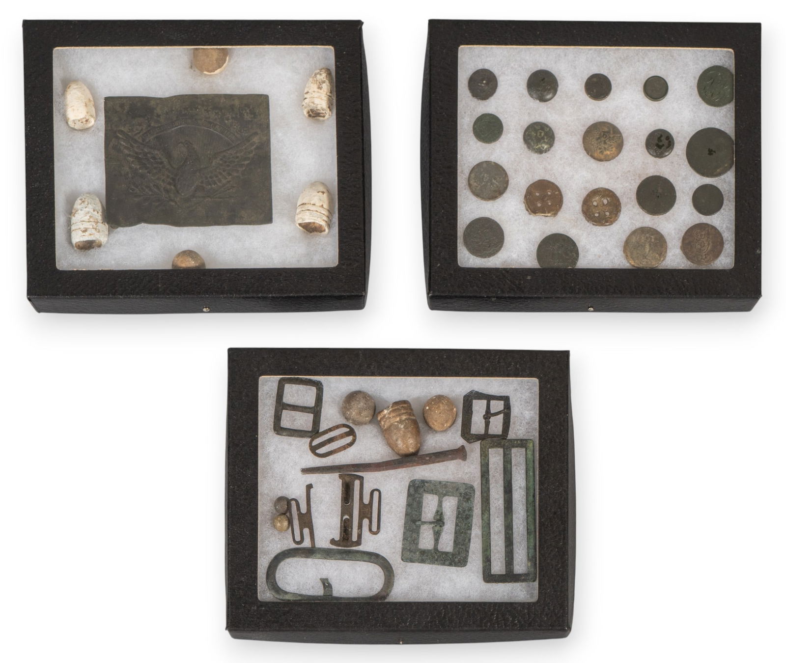 (3) Trays of Civil War Artifacts (1 of 5)