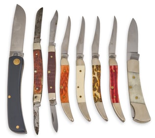 Collection of (8) Case XX Pocket Knives mmm