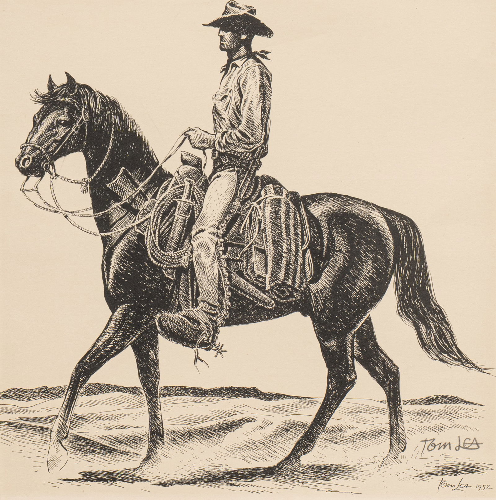 Tom Lea, "Recuerdo de Lagrimas" (1 of 4)