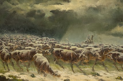 Walter Graham, Stormy Cattle Drive