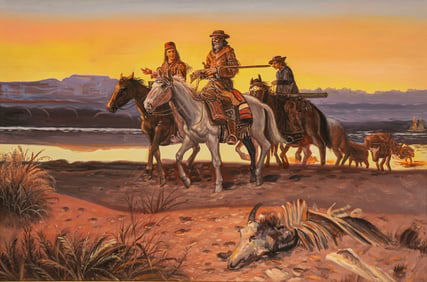 After C. M. Russell, "Carson's Men"