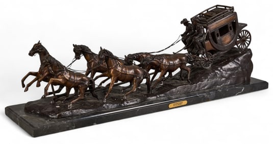 C.M. Russell 'Stagecoach'