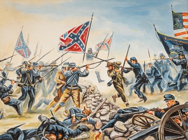 N. Carle, Civil War Battle Scene