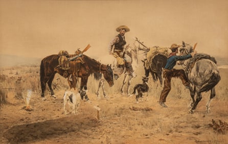 Richard Lorenz Vintage Cowboy Litho