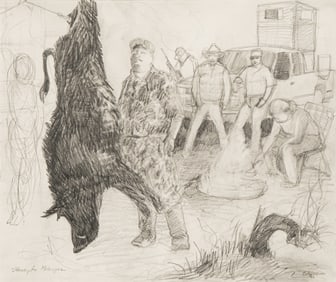 Janet Eager Krueger, "Study for Meleager"