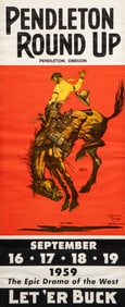 Pendleton Round Up Framed Poster