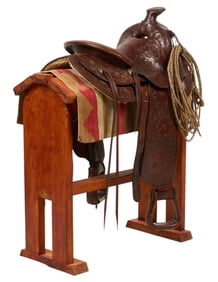 1940s King Ranch Saddle with Stand