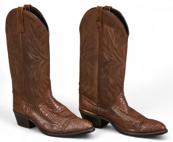 Pair of Lizard Skin Boots, 9 1/2 D