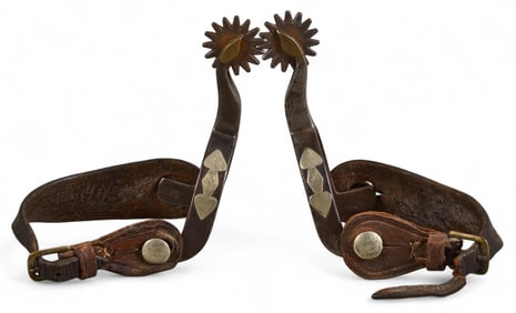 Pair of Kelly Bros. Flying Gooseneck Spurs