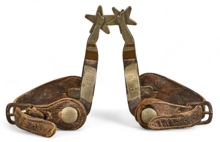 Pair of Crockett Gal Leg Spurs