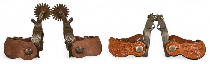 (2) Pairs of Crockett Spurs