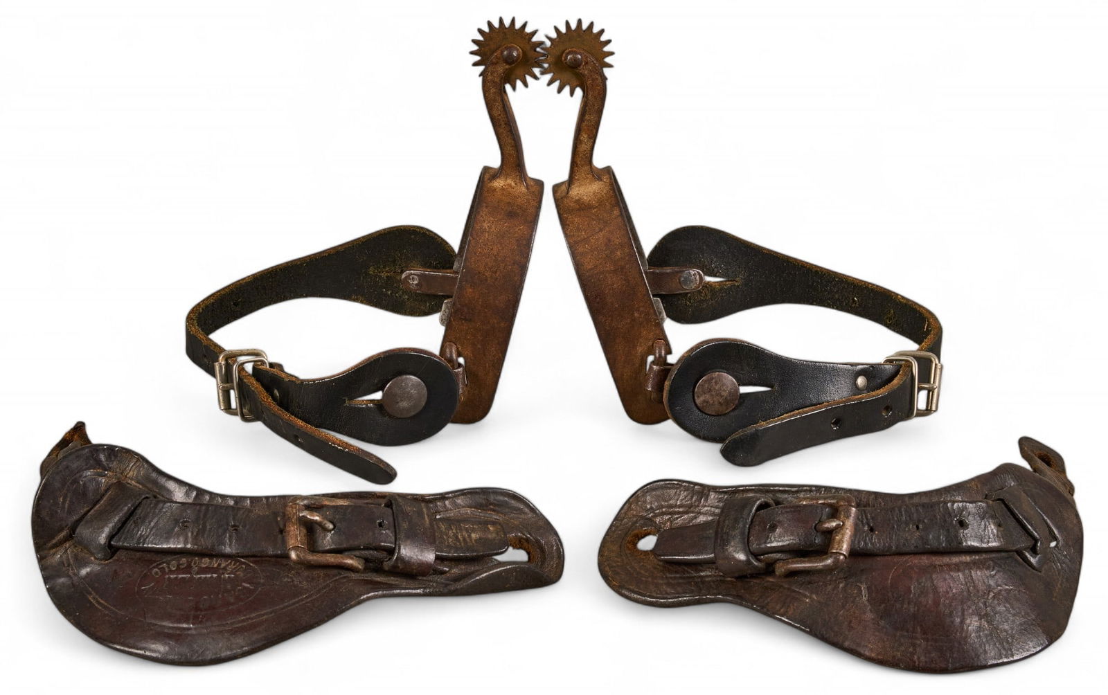 Pair of Cowboy Spurs and Straps (1 of 8)