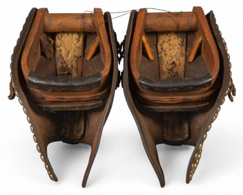 Pair of Tooled Leather Stirrup Covers