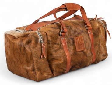 Acid Ditch Ranch Style Hair on Hide Duffle Bag