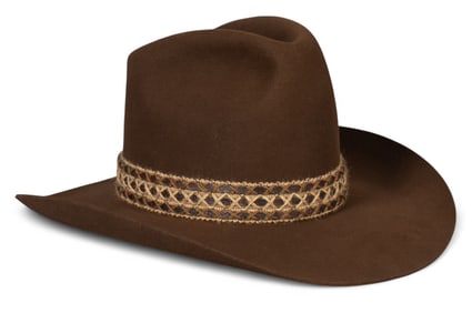 Resistol Stagecoach Brown Felt Cowboy Hat, Size 7 1/4