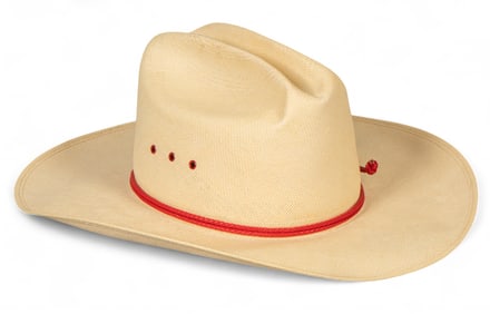 Resistol Panama Straw Cowboy Hat, Size 7 1/2
