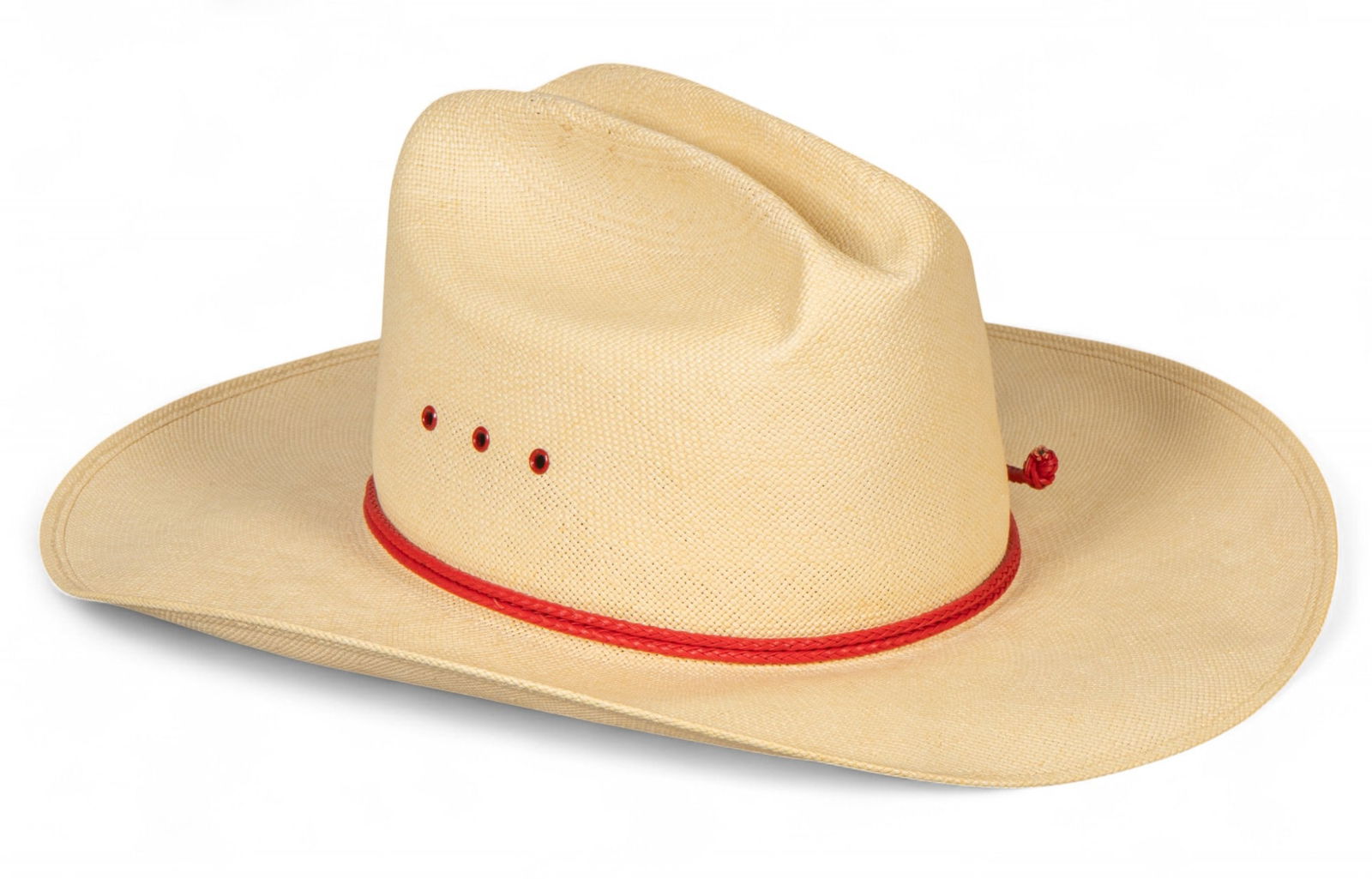 Resistol Panama Straw Cowboy Hat, Size 7 1/2 (1 of 9)