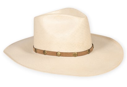 Resistol 'Genuine Shantung Panama' Straw Cowboy Hat