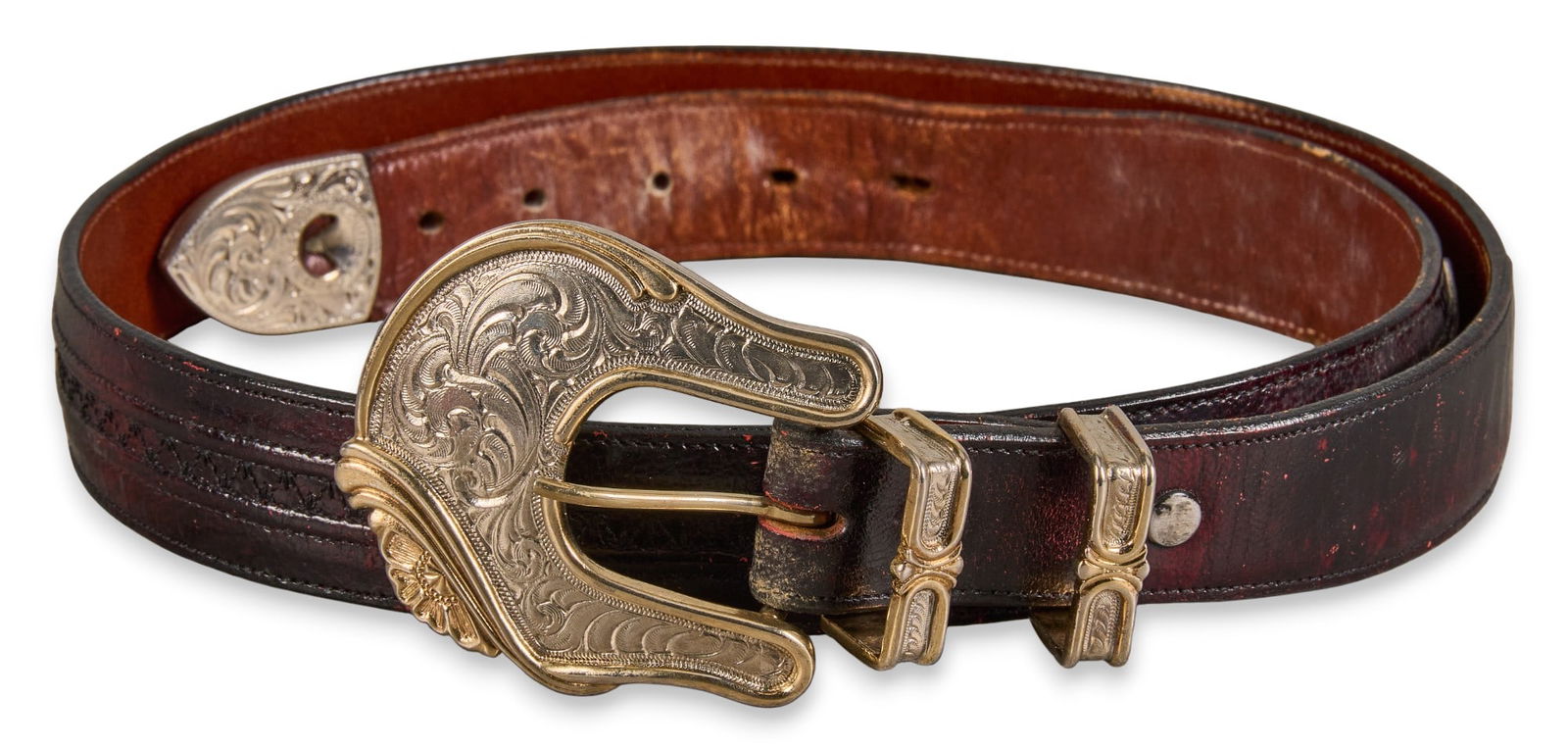thumbnail image 2 of Andrew Italian Leather Dress Belt - Genuine Calfskin 1-1/8" Width 2 of 14