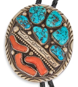 Navajo Turquoise Bolo Tie